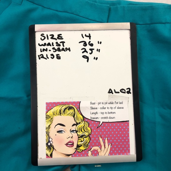 Lane Bryant Women’s Capri Green Pants 14 - Picture 7 of 7